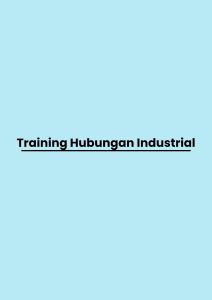 pelatihan Hubungan Industrial di bali