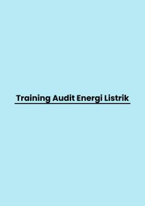 pelatihan Audit Energi Listrik di bali