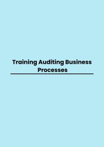 Training Auditing Business Processes pelatihan Auditing Business Processes di bali