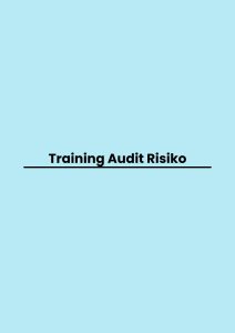 pelatihan Audit Risiko di bali