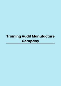 pelatihan Audit Manufacture Company di bali