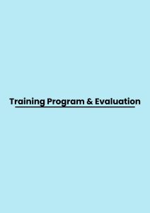 Training Program & Evaluation pelatihan Program & Evaluation di bali