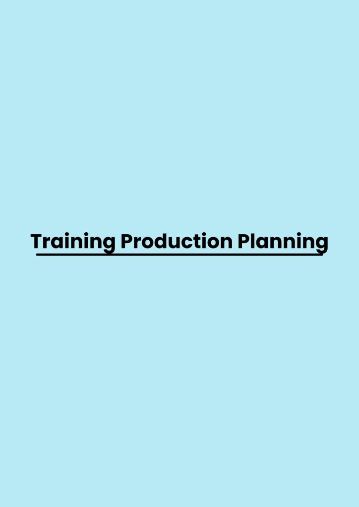 pelatihan Production Planning di bali