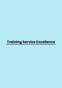 Training Service Excellence