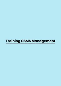 Training CSMS Management pelatihan CSMS Management di bali