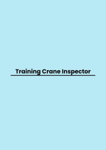 pelatihan Crane Inspector di bali