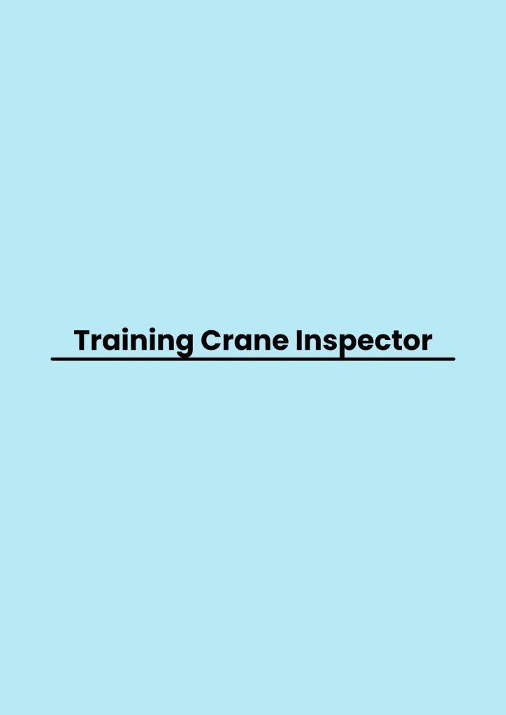 pelatihan Crane Inspector di bali