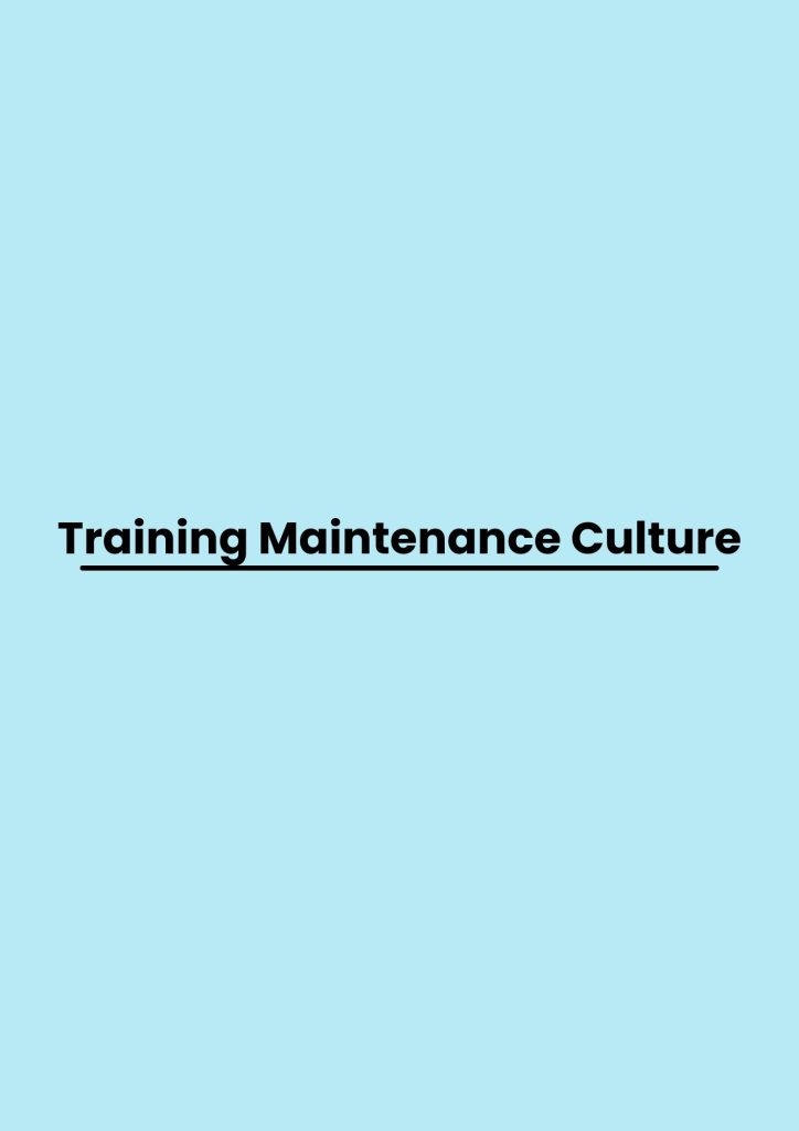 pelatihan Maintenance Culture di bali